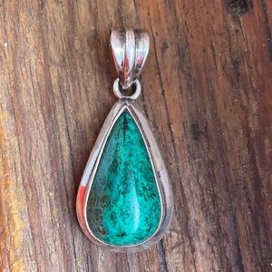 Sterling stone pendant